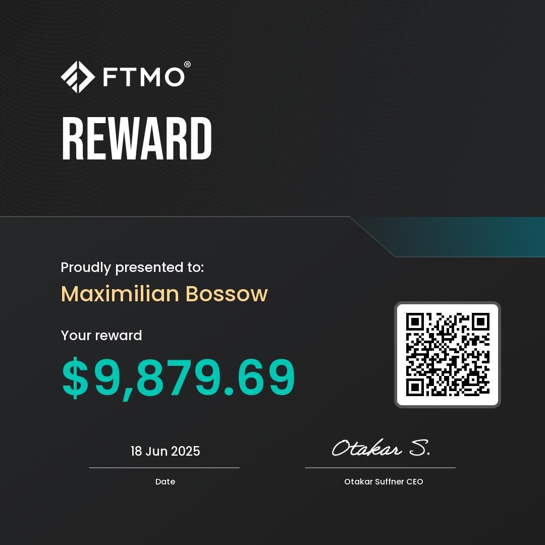 FTMO profit-split payout — funded account #4